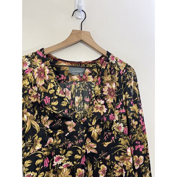 Romantic Victorian Cottage Parisian Floral Top M Fairy Grunge Whimsigoth Regency - Picture 5 of 15